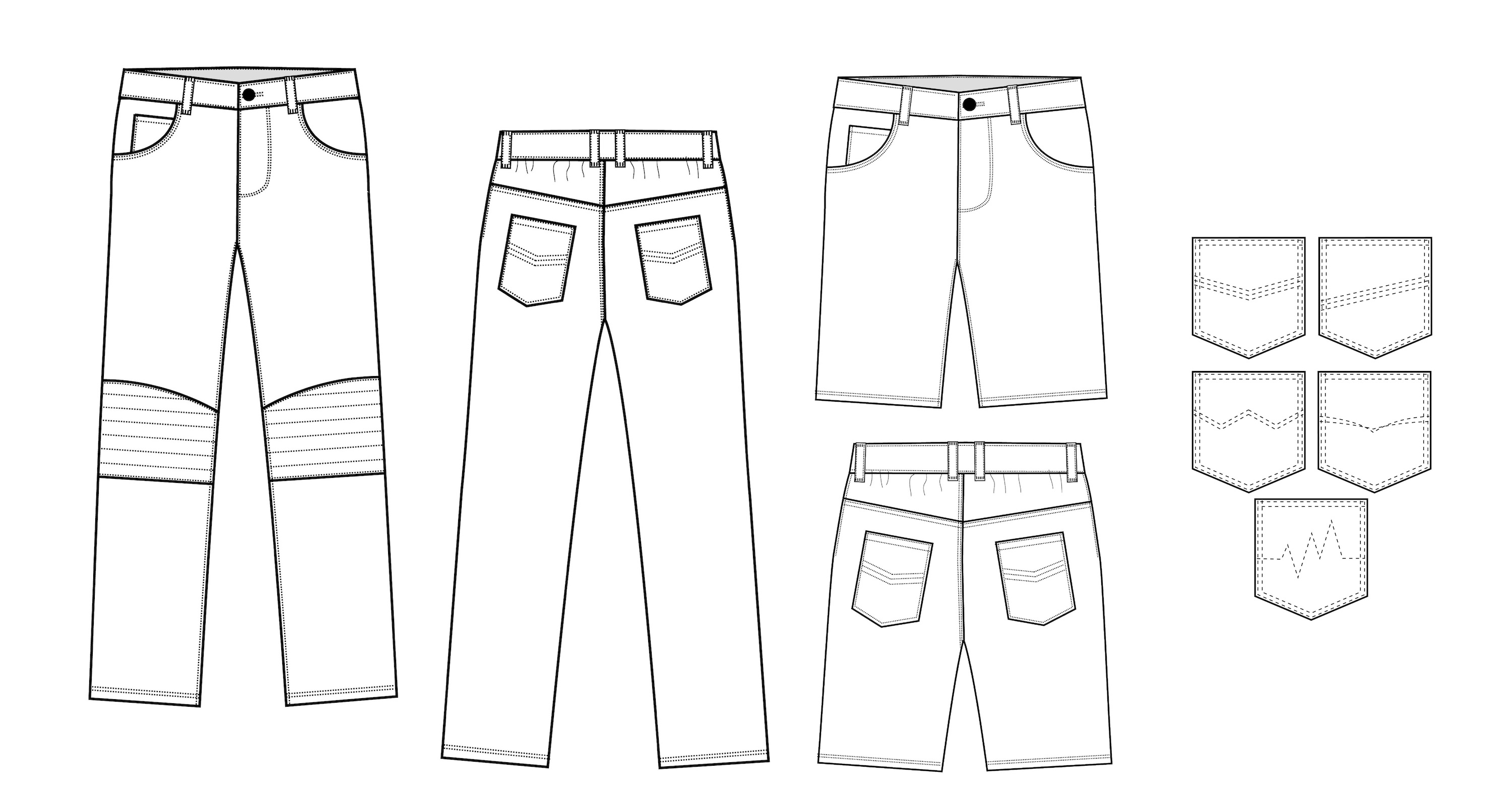 ST Jeans tech drawings – Shop Project Run & Play