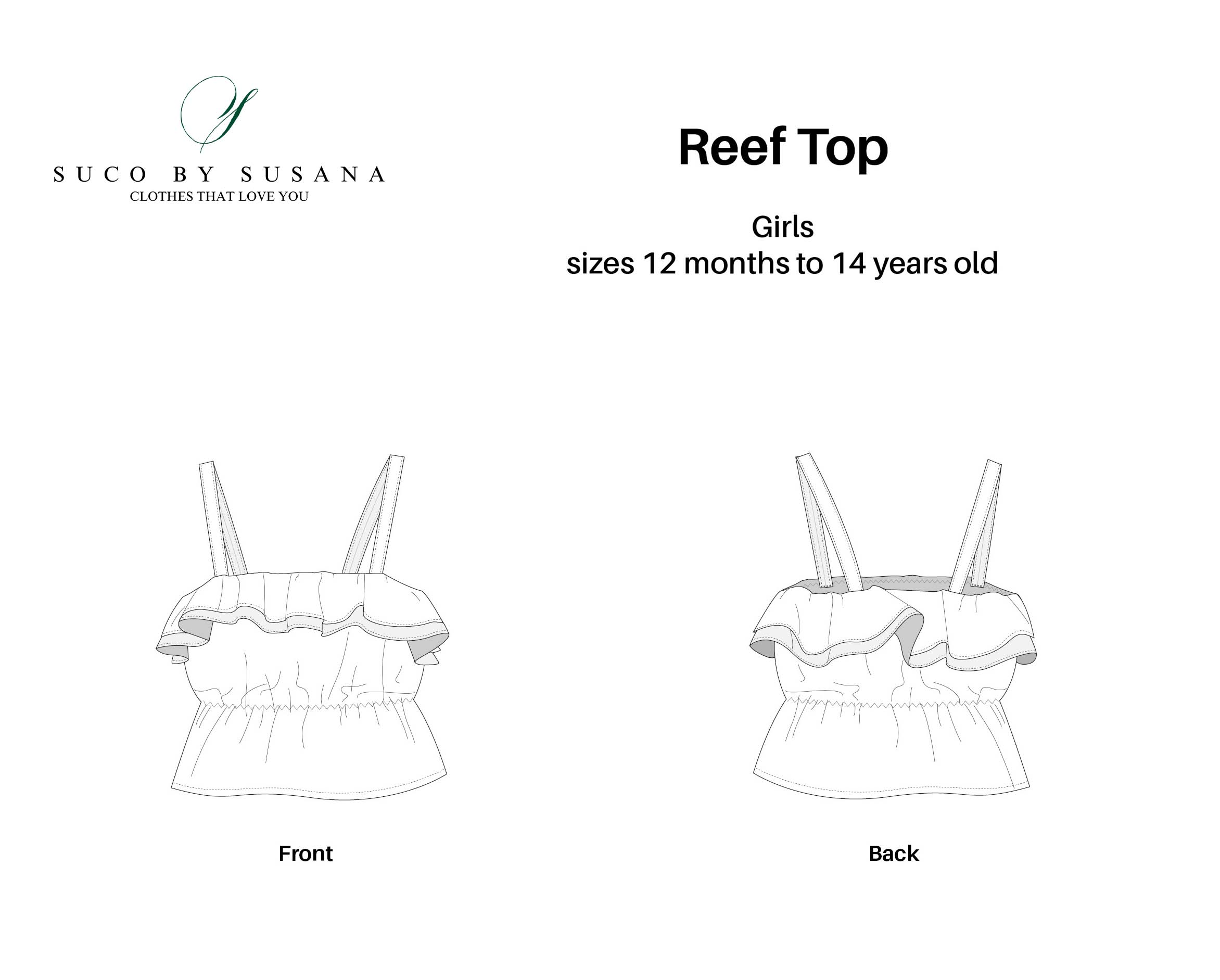 Reef Top sewing pattern