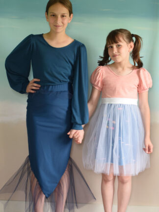 Lagoon top, skirt and dress mermaid sewing pattern from Project Run & Play