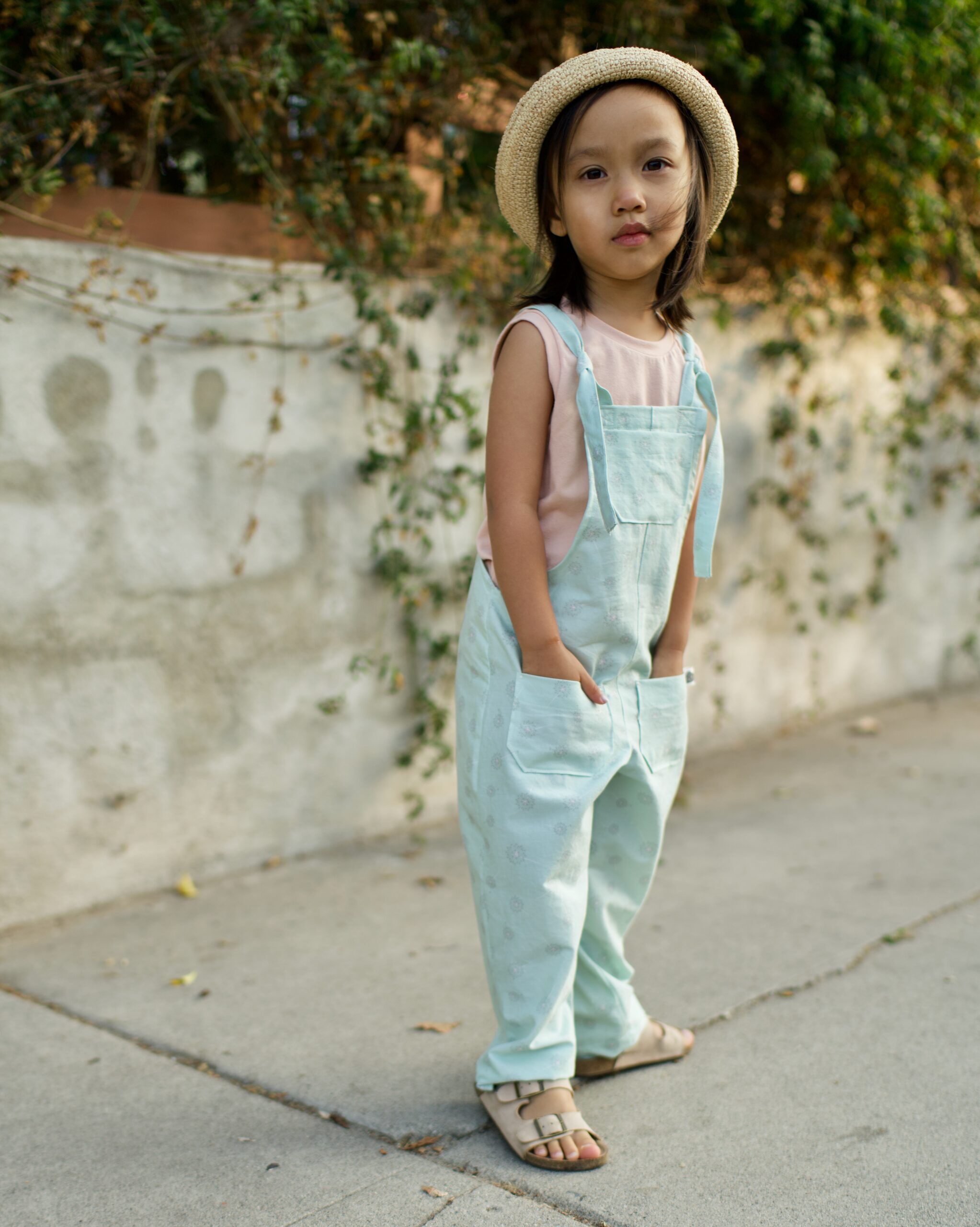 Children's dungarees sewing pattern