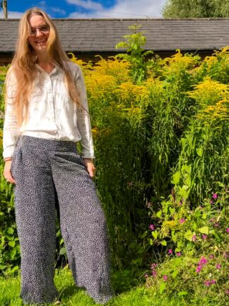 wide leg pants pdf sewing pattern tween teen size range